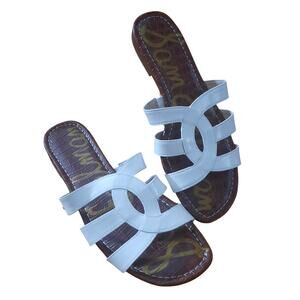 Sam Edelman Womens White Bryna Strappy Sandals Size 9 1/2